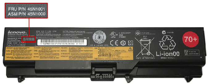 Cómo saber el número de pieza de la batería Lenovo? 
