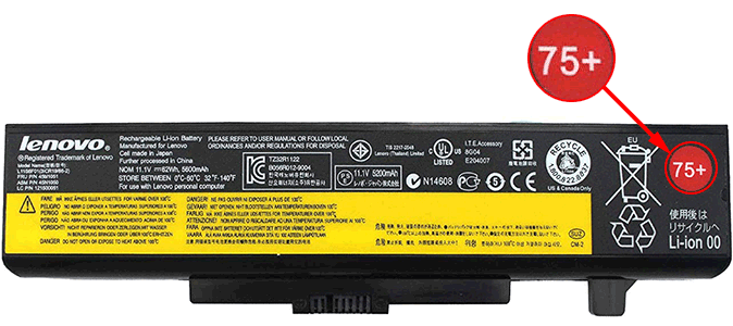 Descubra el número de referencia de la batería Lenovo